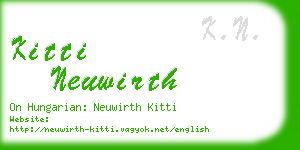 kitti neuwirth business card